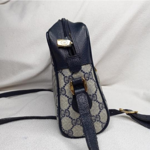 Authentic Vintage Gucci GG Monogram Supreme Sherry Web Ophidia Camera Shoulder - Picture 4 of 10